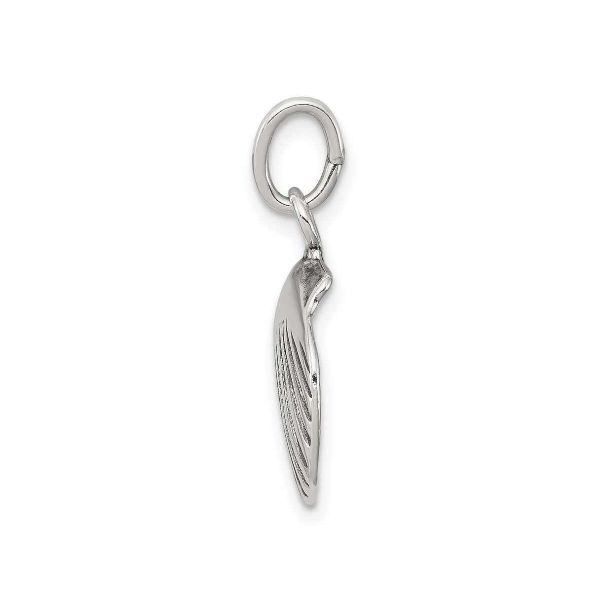 Sterling Silver Scallop Shell Pendant, Camino de Santiago Charm, Ocean Travel Symbol Jewelry