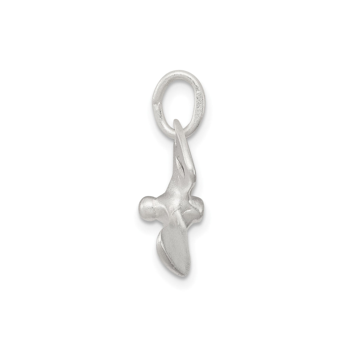 Sterling Silver Propeller Pendant, Three Blade Nautical Charm for Men and Women