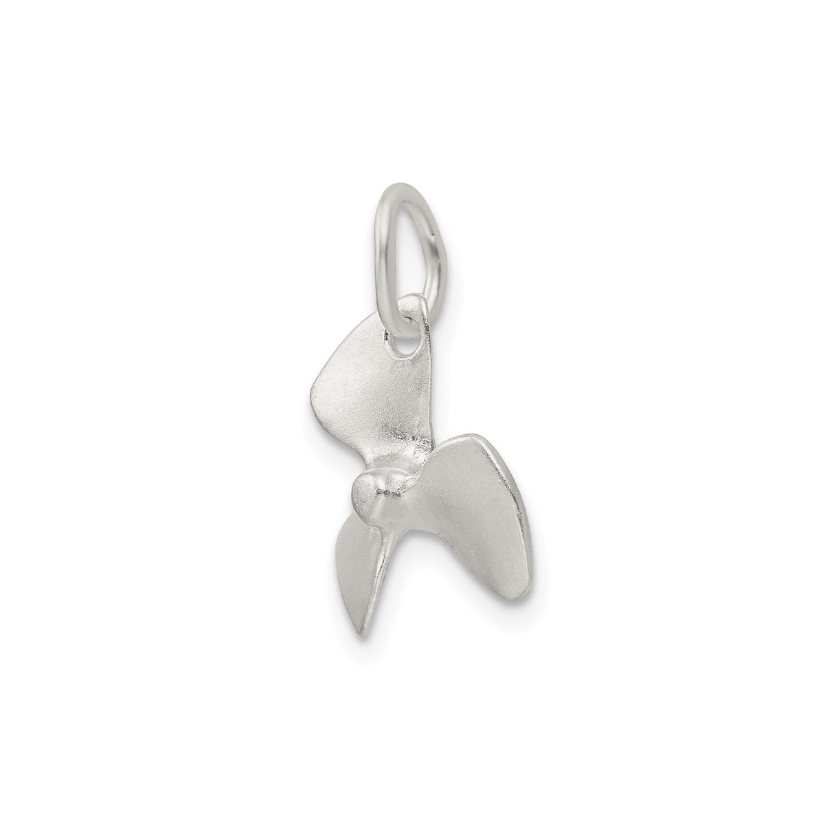 Sterling Silver Propeller Pendant, Three Blade Nautical Charm for Men and Women