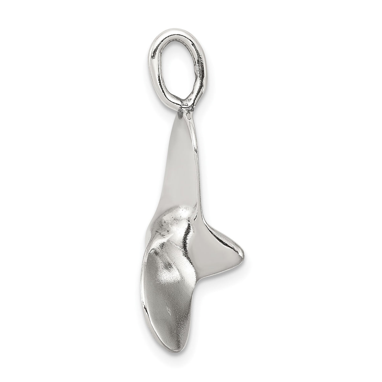 Sterling Silver Nautical Propeller Pendant, Three Blade Boat Ocean Charm for Men or Unisex