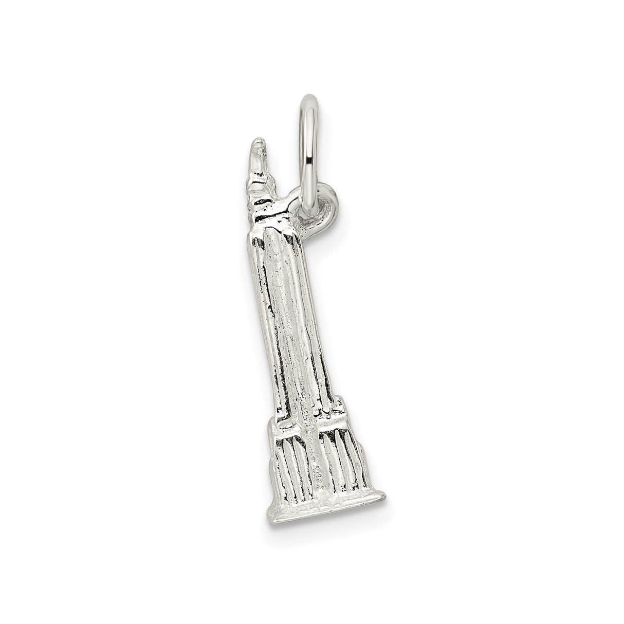 Sterling Silver Empire State Building Pendant, Miniature NYC Skyscraper Charm for Necklace or Bracelet