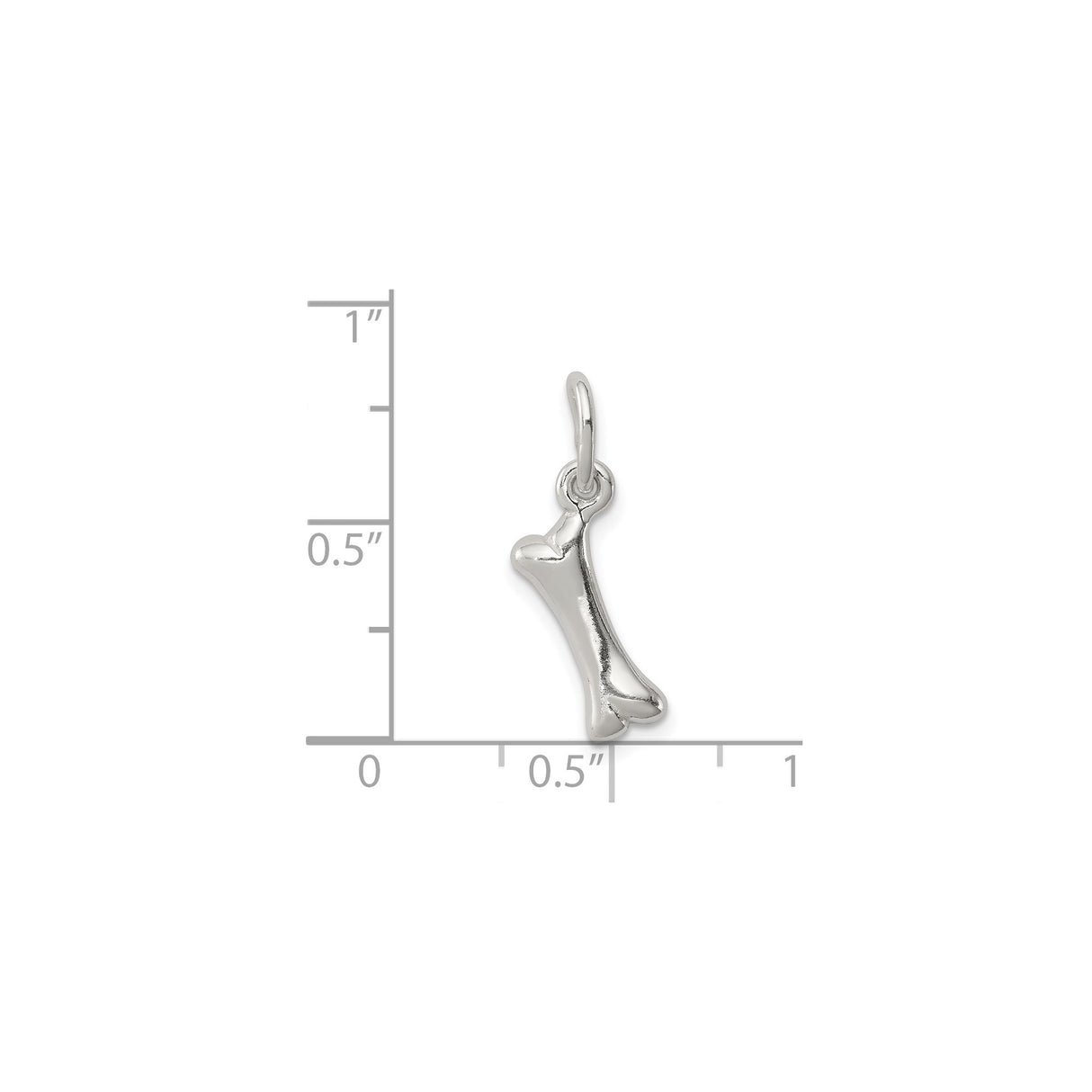 Sterling Silver Bone Pendant, Minimalist Charm, Veterinary and Dog Lover Jewelry