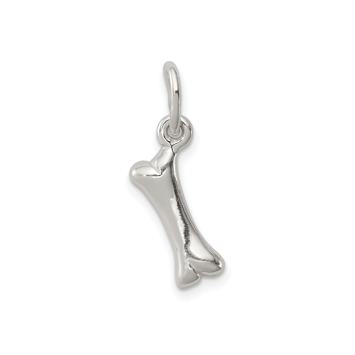 Sterling Silver Bone Pendant, Minimalist Charm, Veterinary and Dog Lover Jewelry
