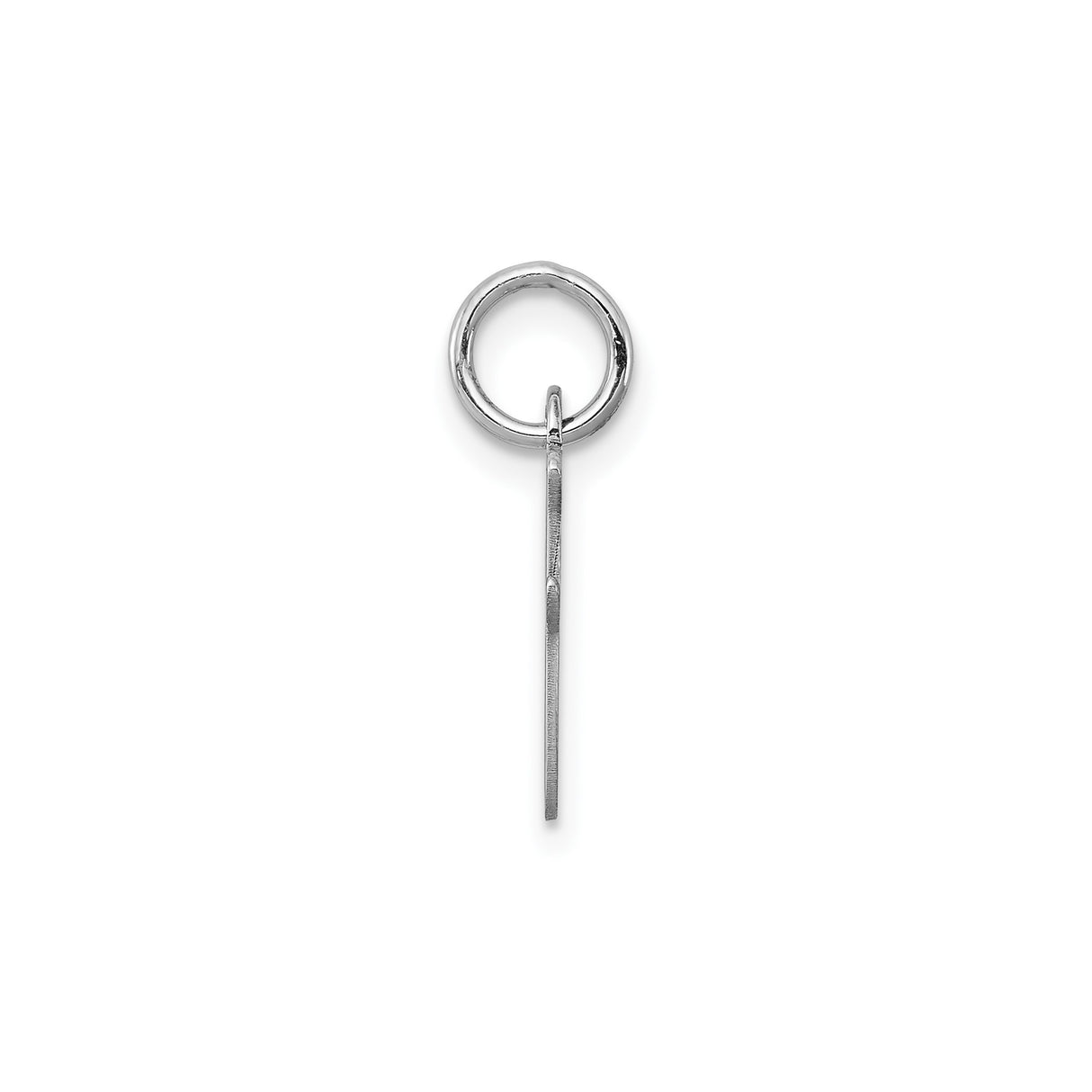 Sterling Silver Letter J Pendant, Polished Script Initial Charm for Women