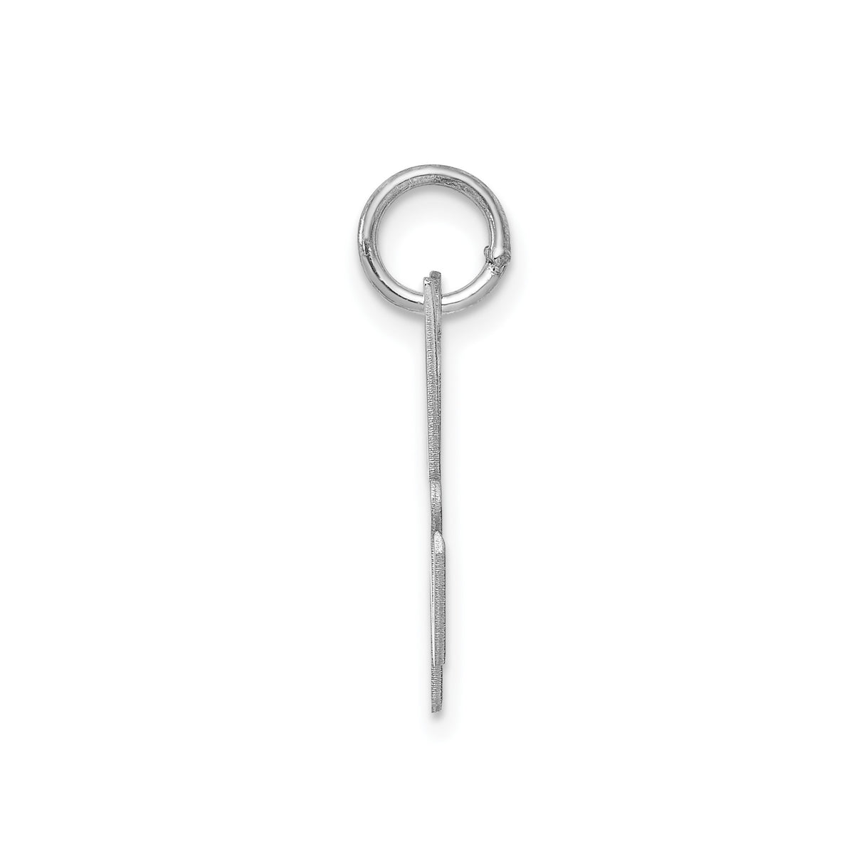 Sterling Silver Script Initial H Pendant, Cursive Letter Charm, Minimalist Design
