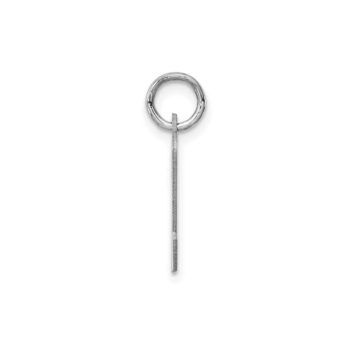 Sterling Silver Pendant, Lowercase Script Letter M, Minimalist Monogram Charm for Women