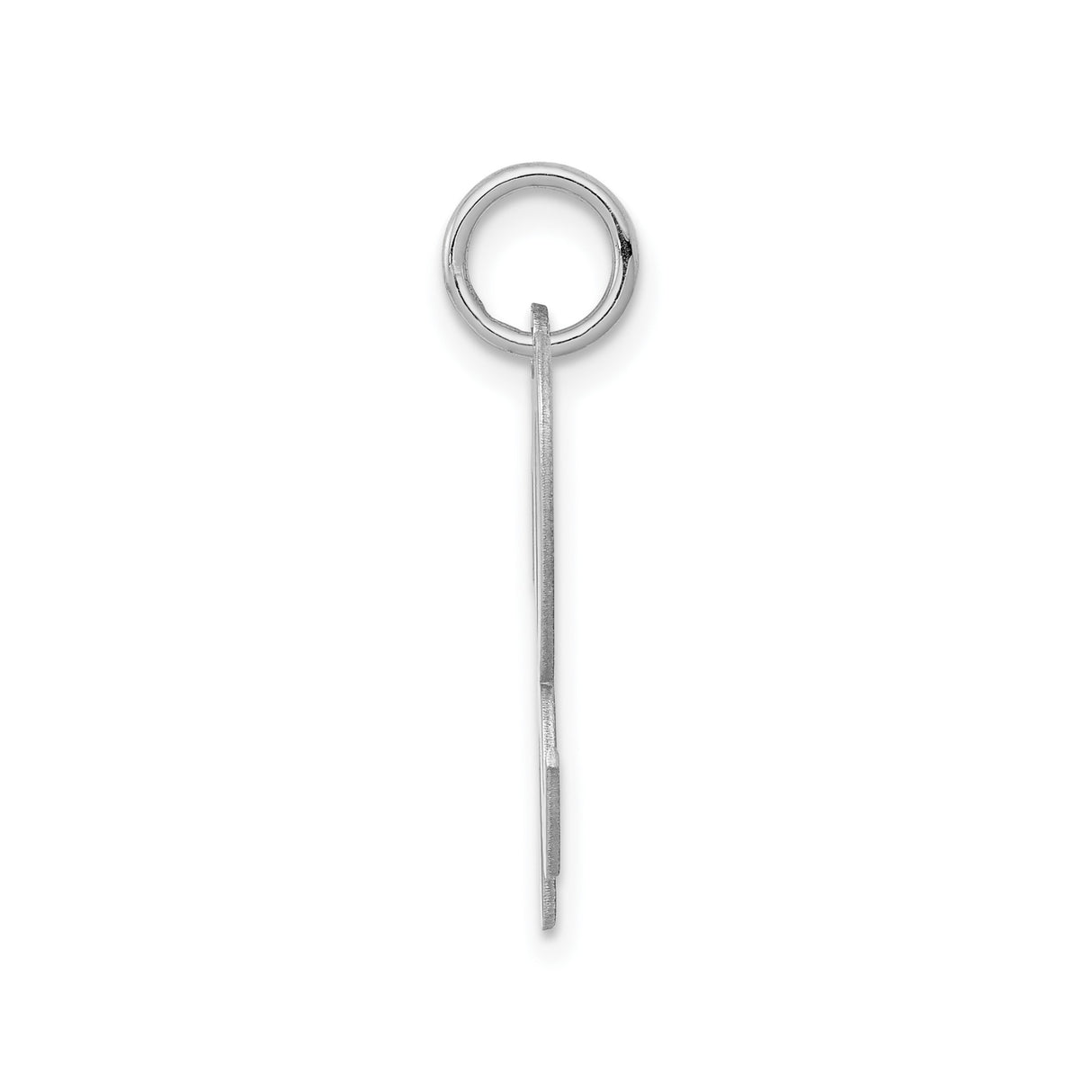 Sterling Silver Letter R Pendant, Script Lowercase Initial Charm, Minimalist Monogram Jewelry