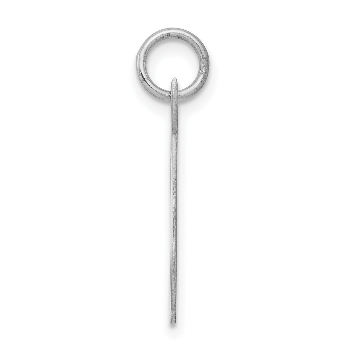 Large Script Initial T Charm Pendant in Real 925 Sterling Silver