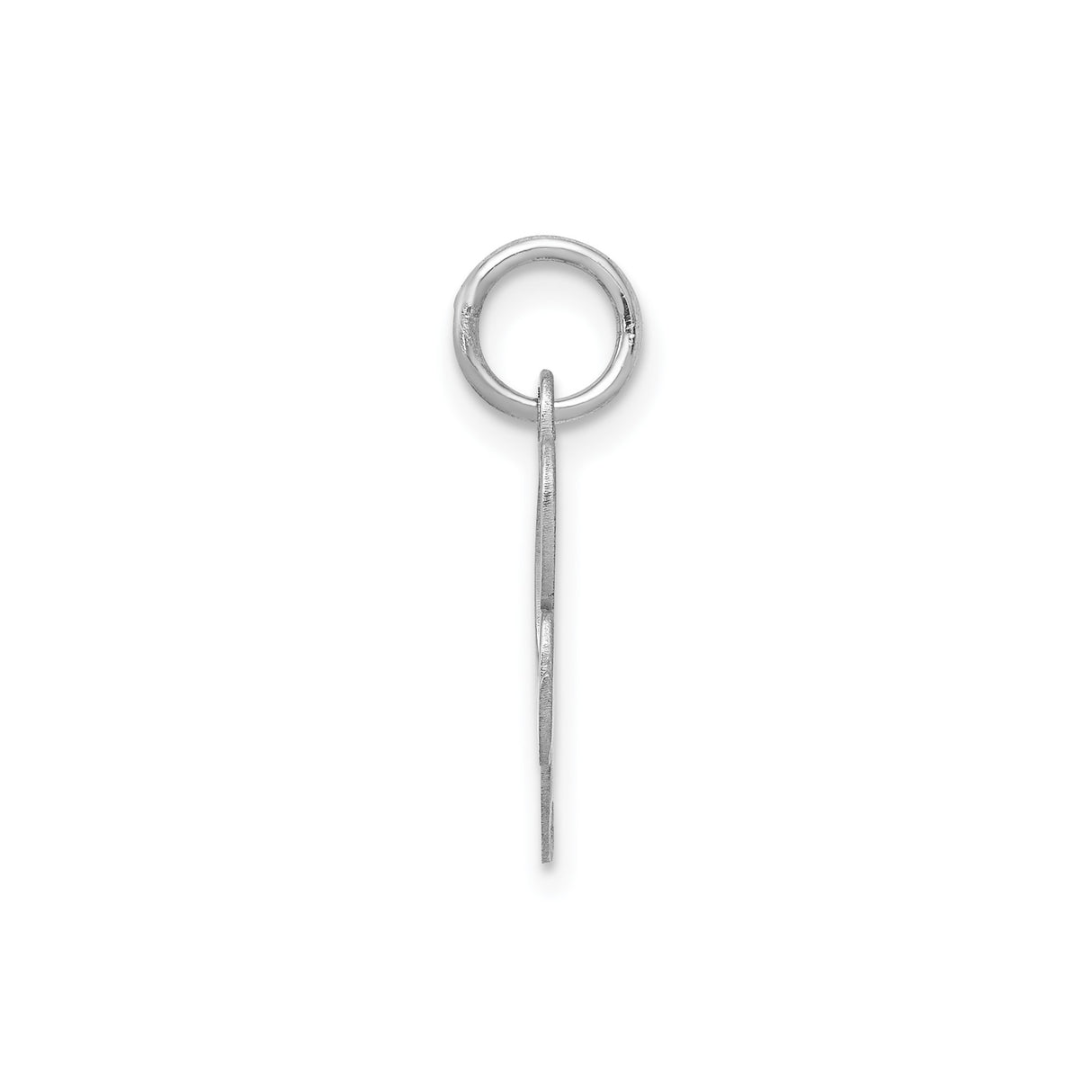Sterling Silver Initial R Pendant, Script Letter Charm, Cursive Monogram Jewelry