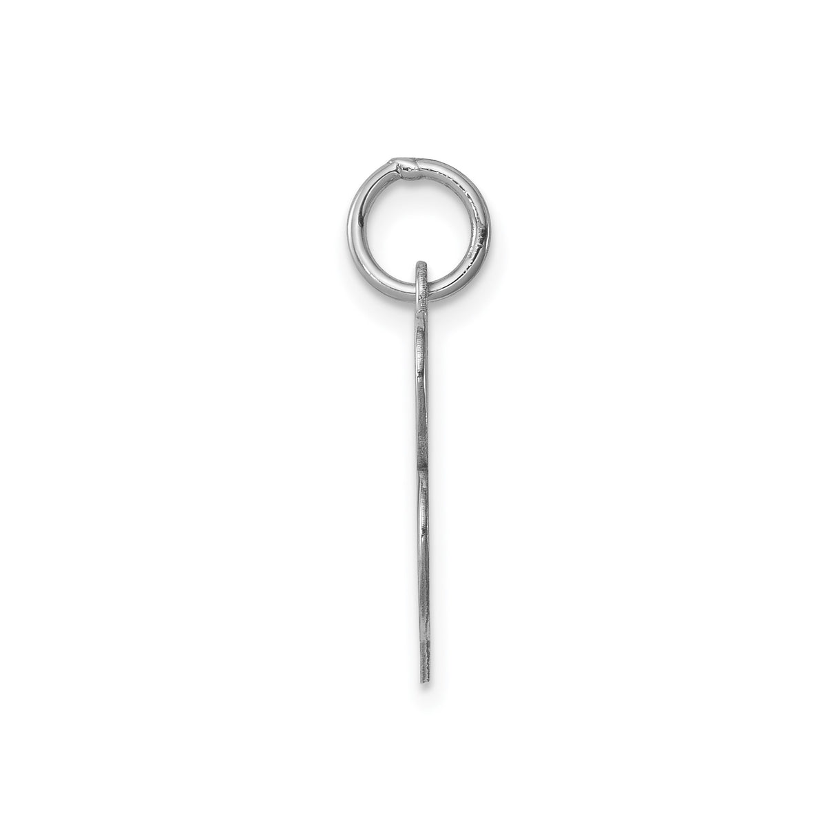 Sterling Silver Initial B Pendant Charm, Polished Script Letter Design for Women or Unisex