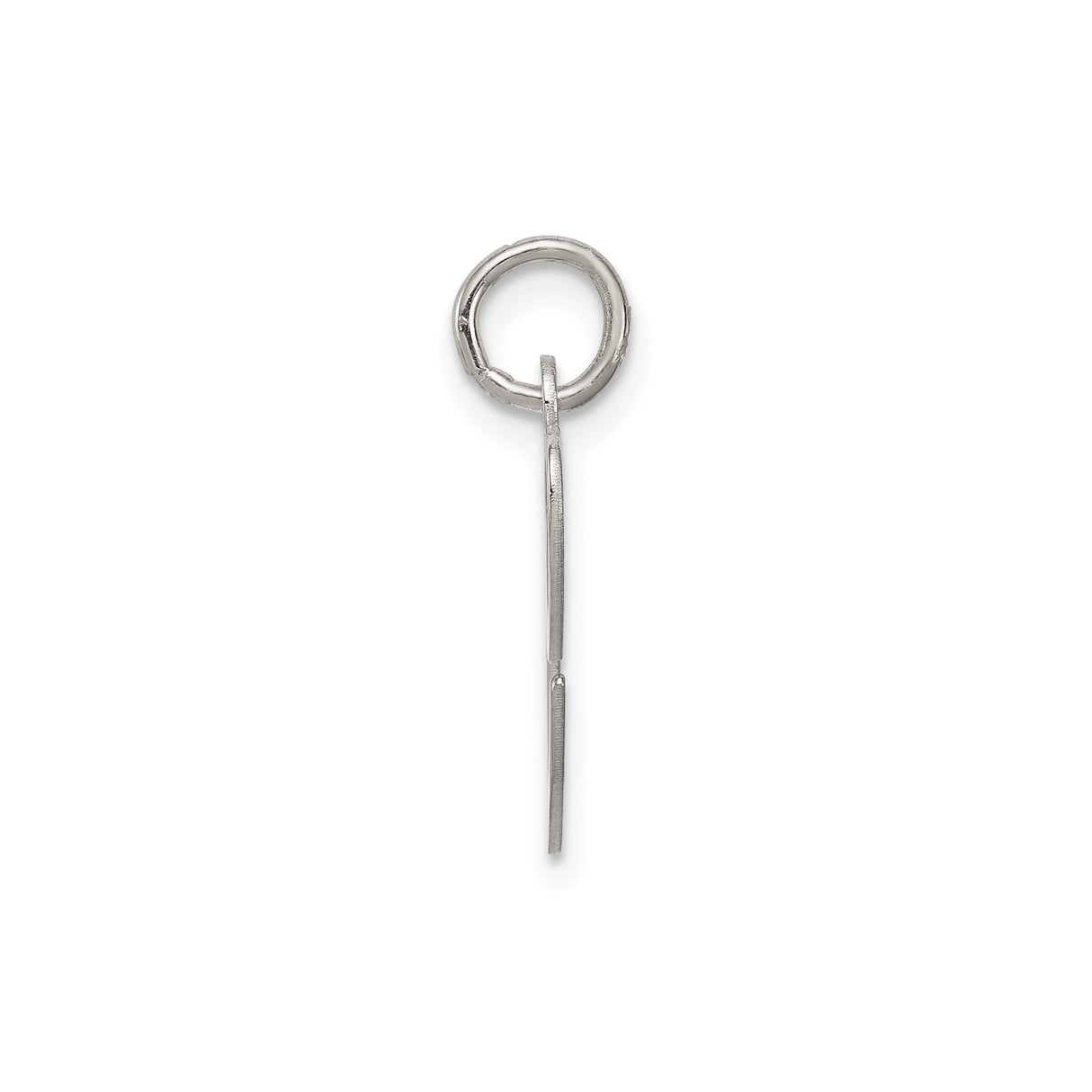 Sterling Silver Initial C Pendant, Script Letter Charm, Minimalist Monogram Jewelry for Women