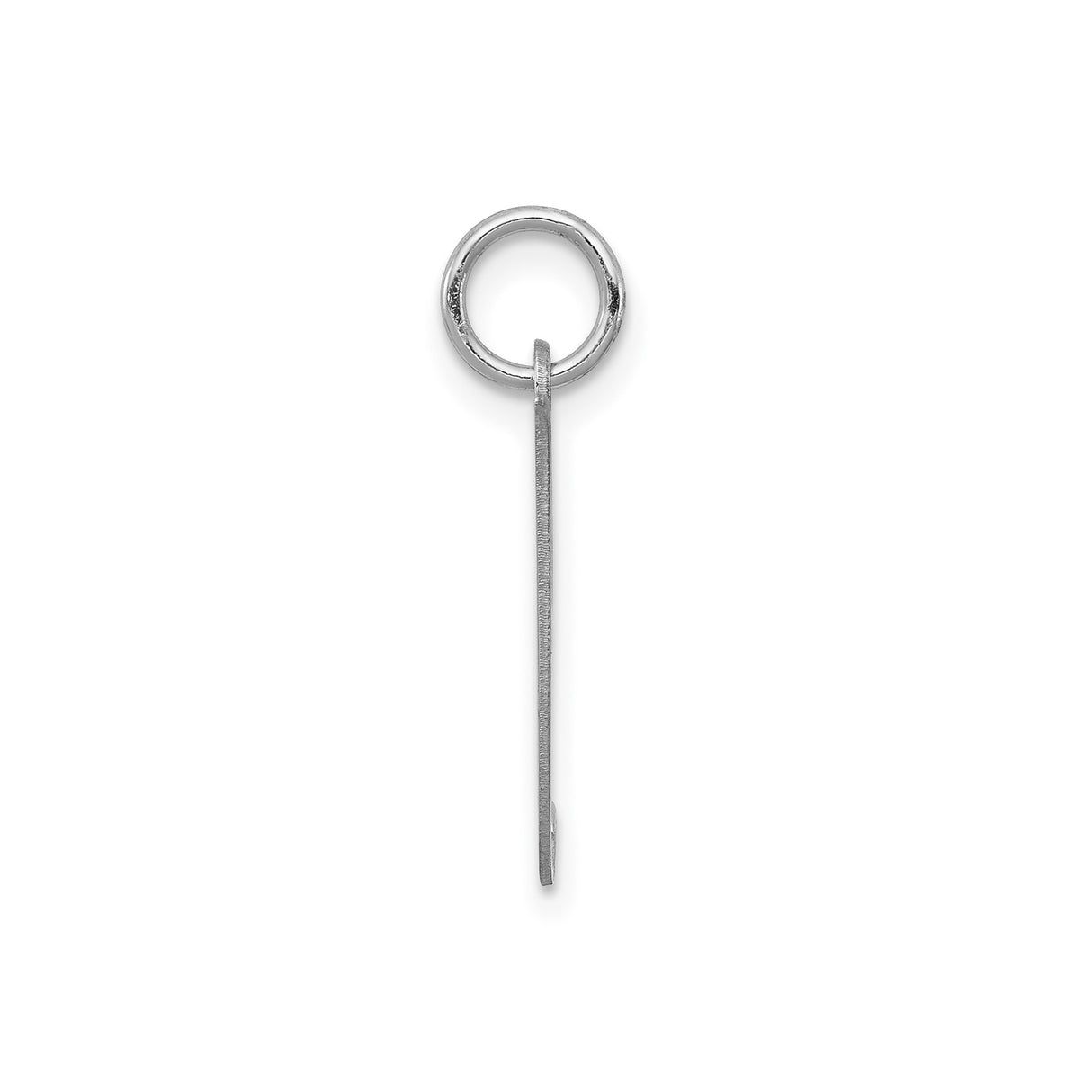 Sterling Silver Letter J Pendant, Script Initial Charm, Lightweight Monogram Jewelry