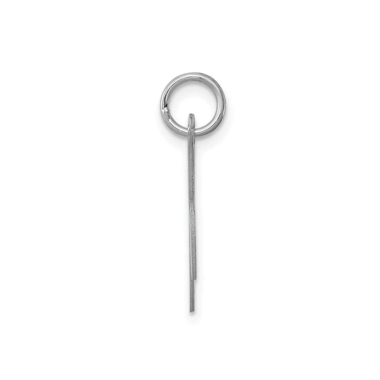 Sterling Silver Script Initial K Pendant Charm, Polished Cursive Monogram Design for Women