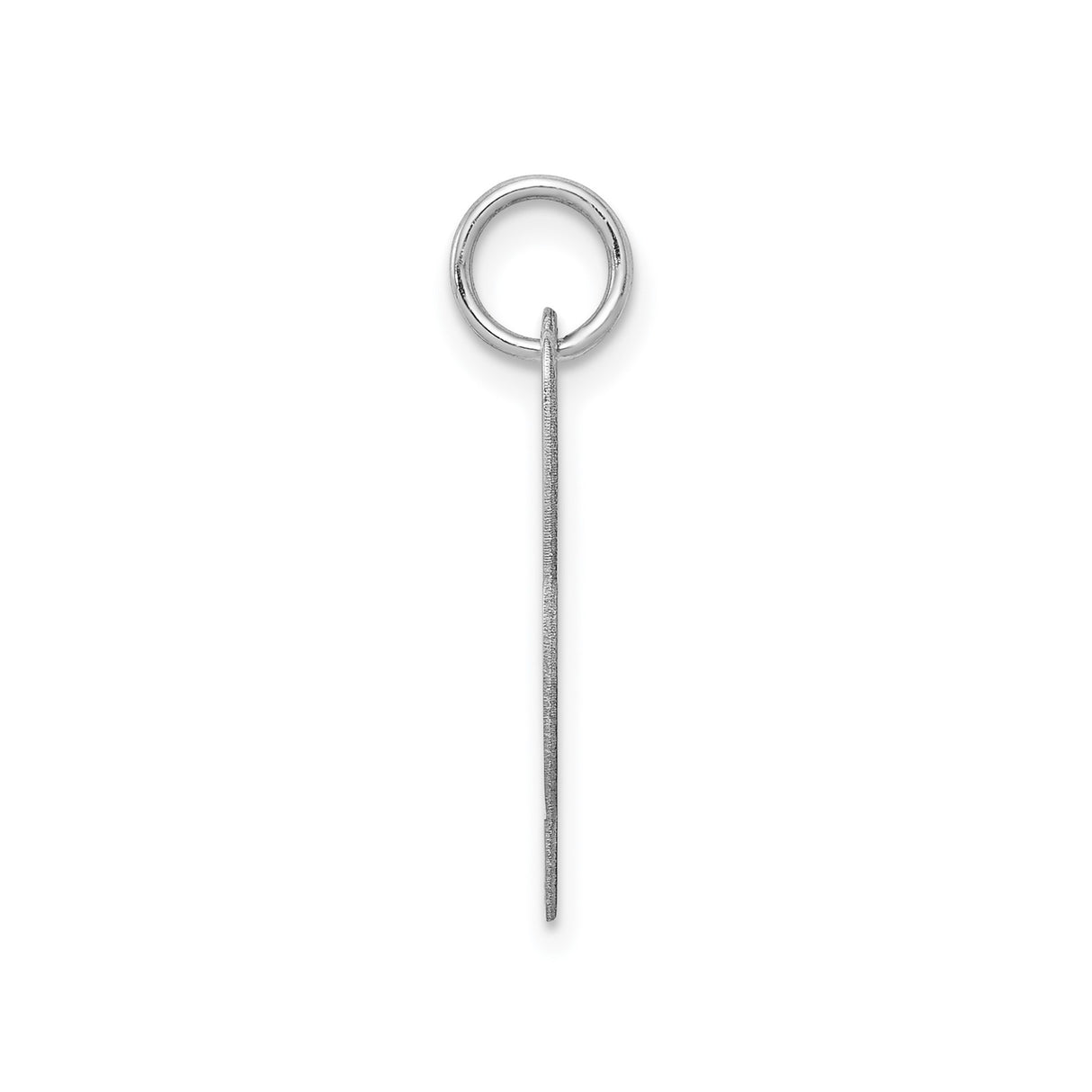 Sterling Silver Initial L Pendant, Polished Script Letter Charm, Dainty Monogram Jewelry for Women
