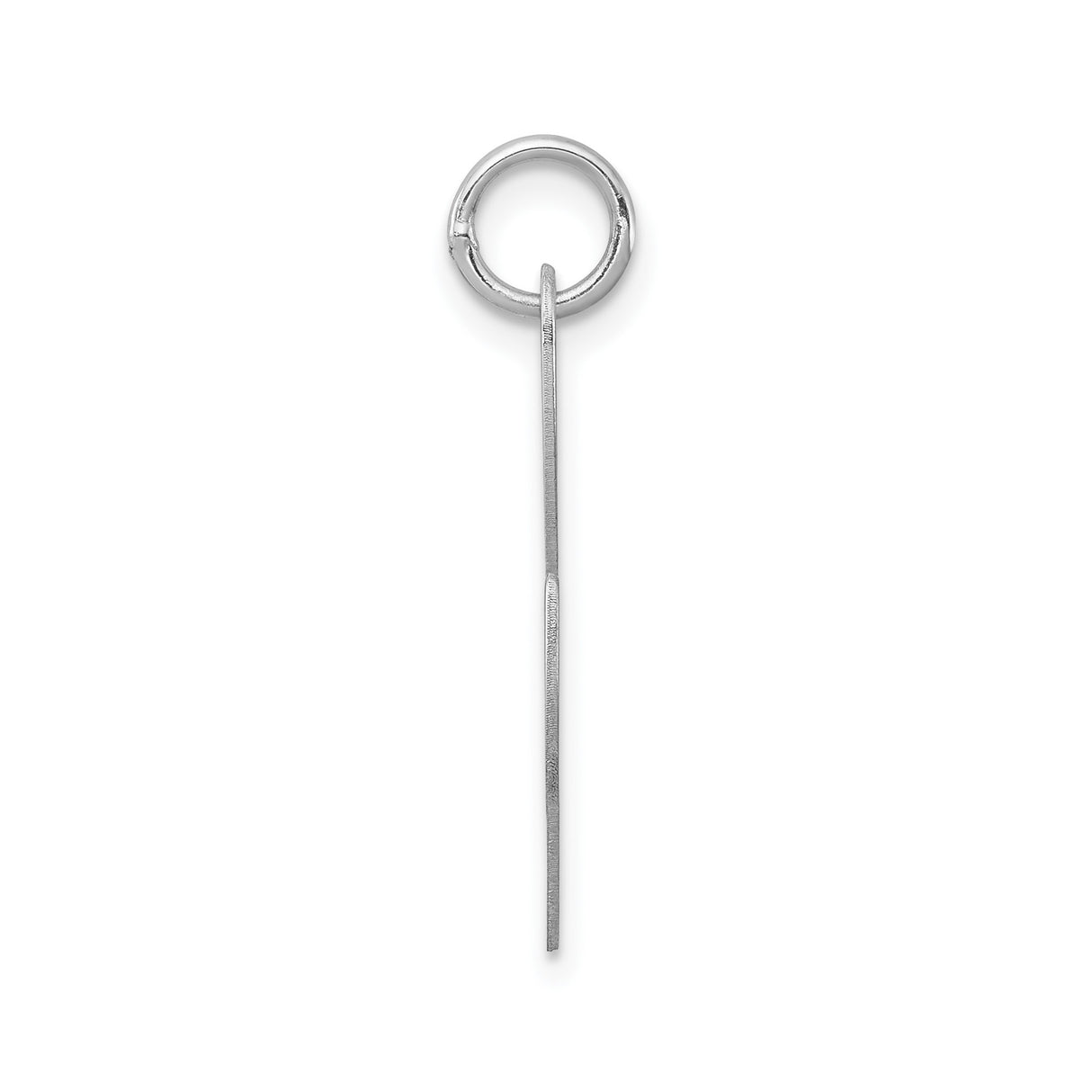 Sterling Silver Initial Pendant, Script Letter L Charm in Cursive Font for Women
