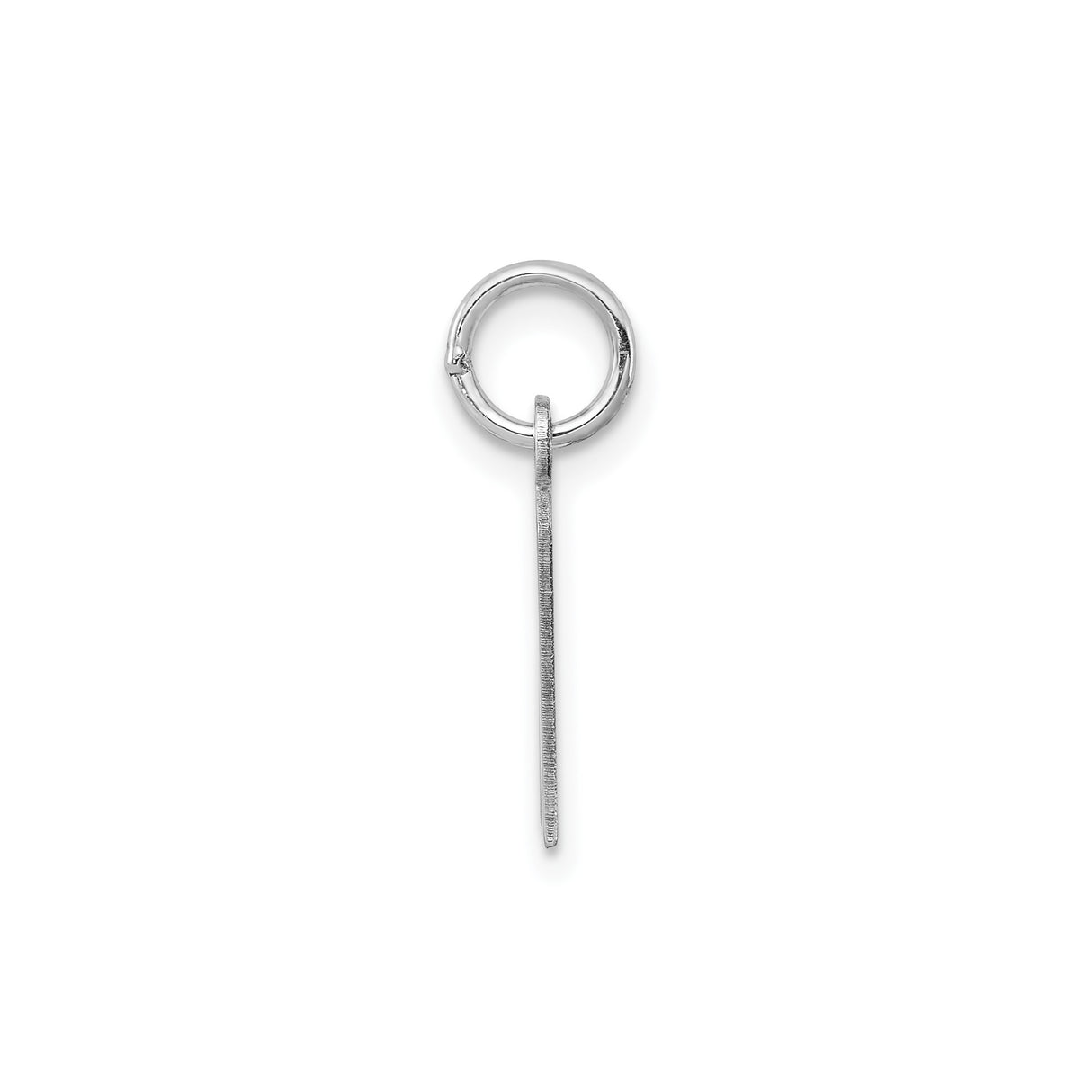 Sterling Silver Initial M Pendant Charm, Polished Script Letter, Unisex or Womens Jewelry