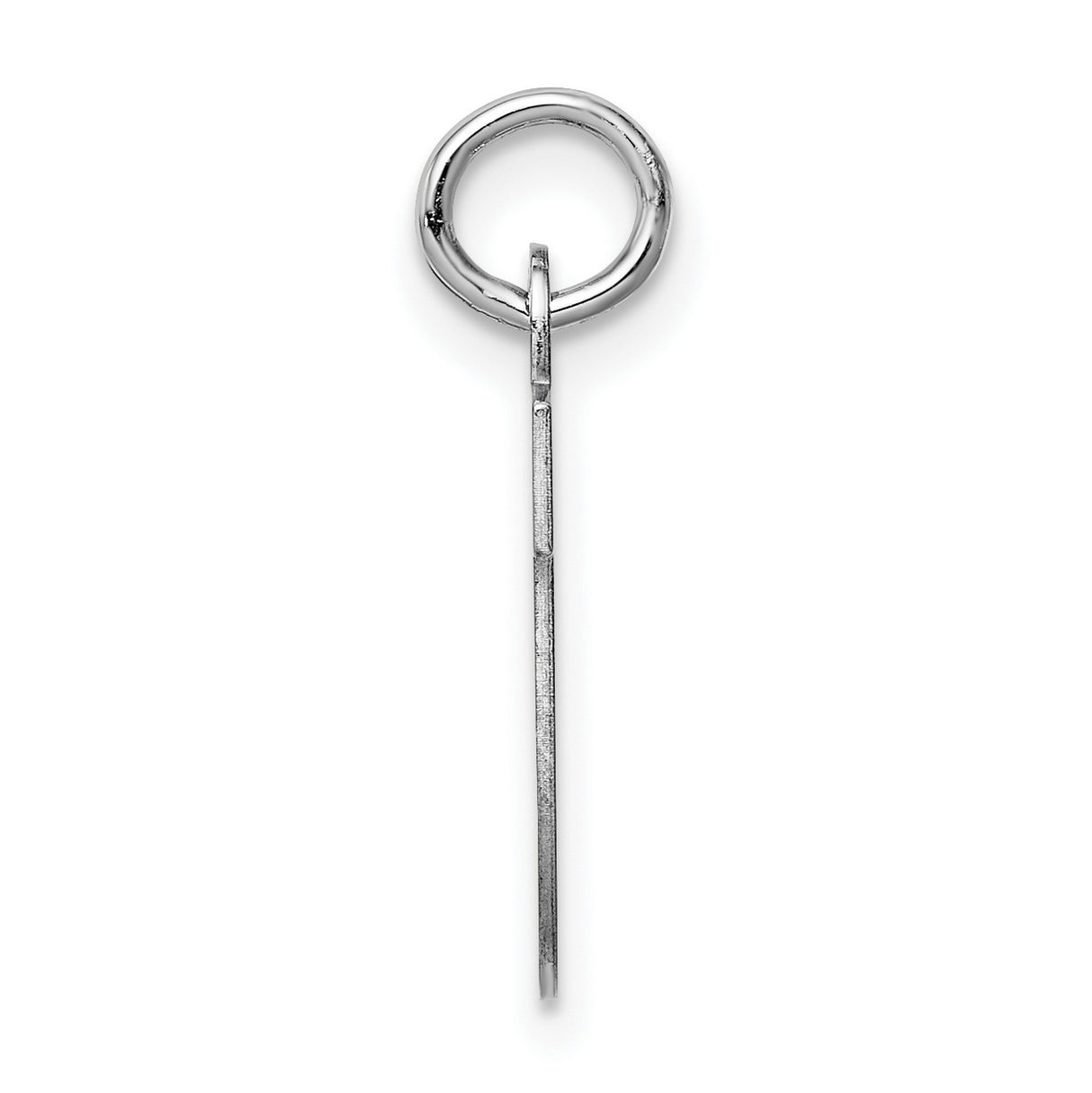 Sterling Silver Letter U Pendant Charm, Bold Block Initial Design, Unisex Monogram Jewelry