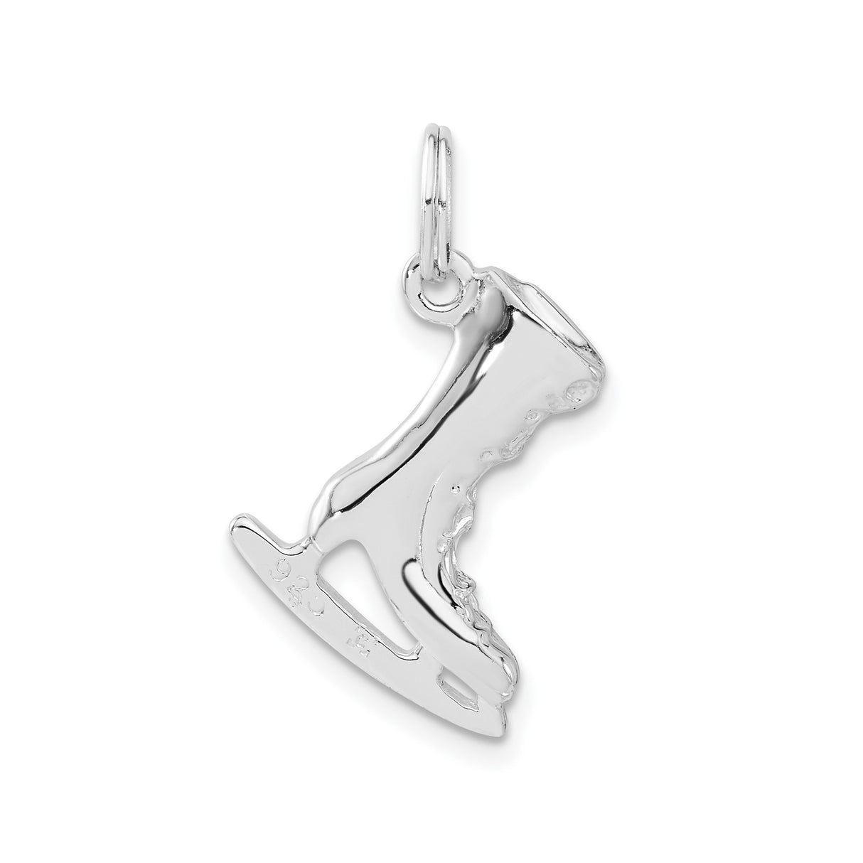 Sterling Silver Ice Skate Charm Pendant, Figure Skating Jewelry for Women and Girls