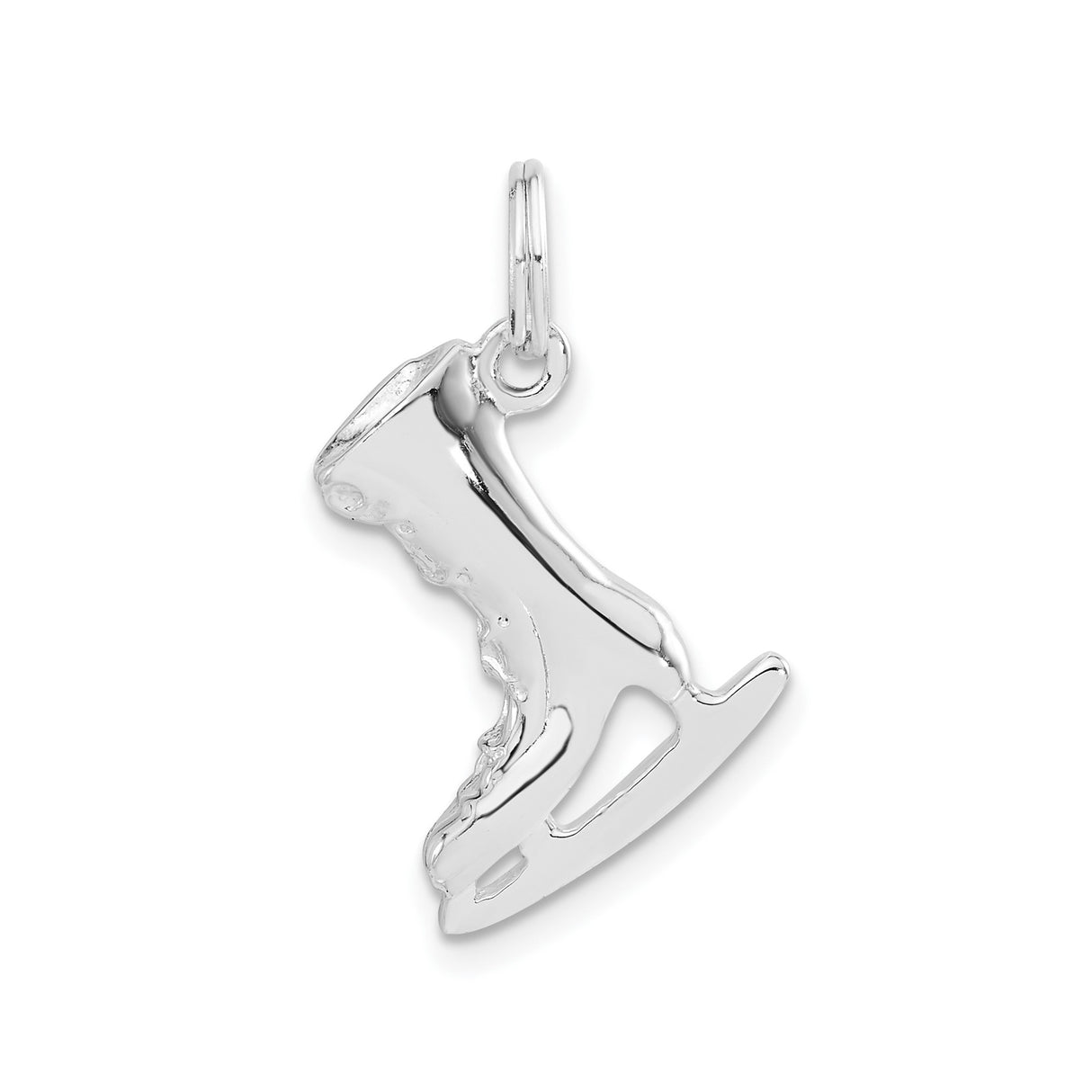 Sterling Silver Ice Skate Charm Pendant, Figure Skating Jewelry for Women and Girls