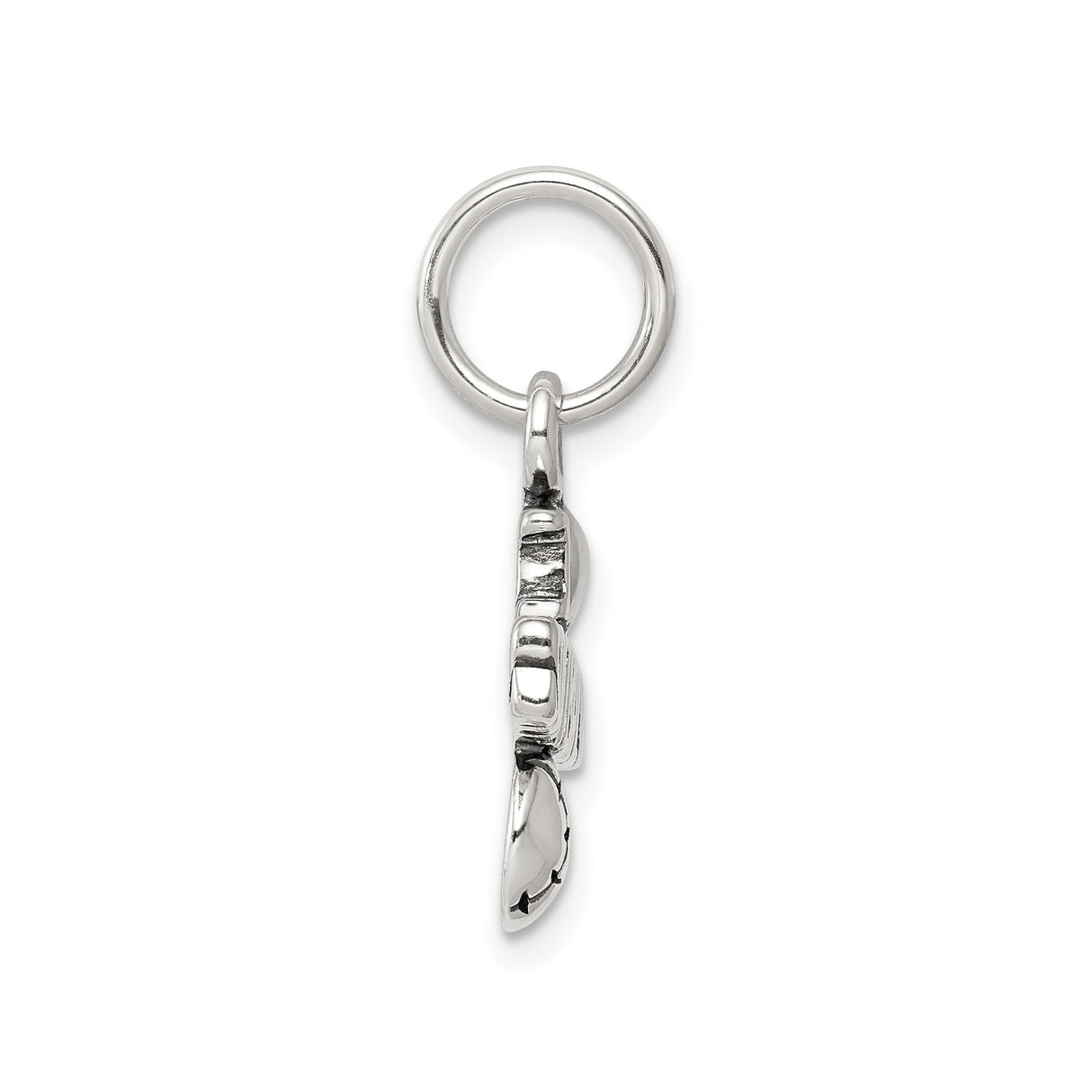 Sterling Silver Softball Charm Pendant with Heart and Ball Design for Women or Girls