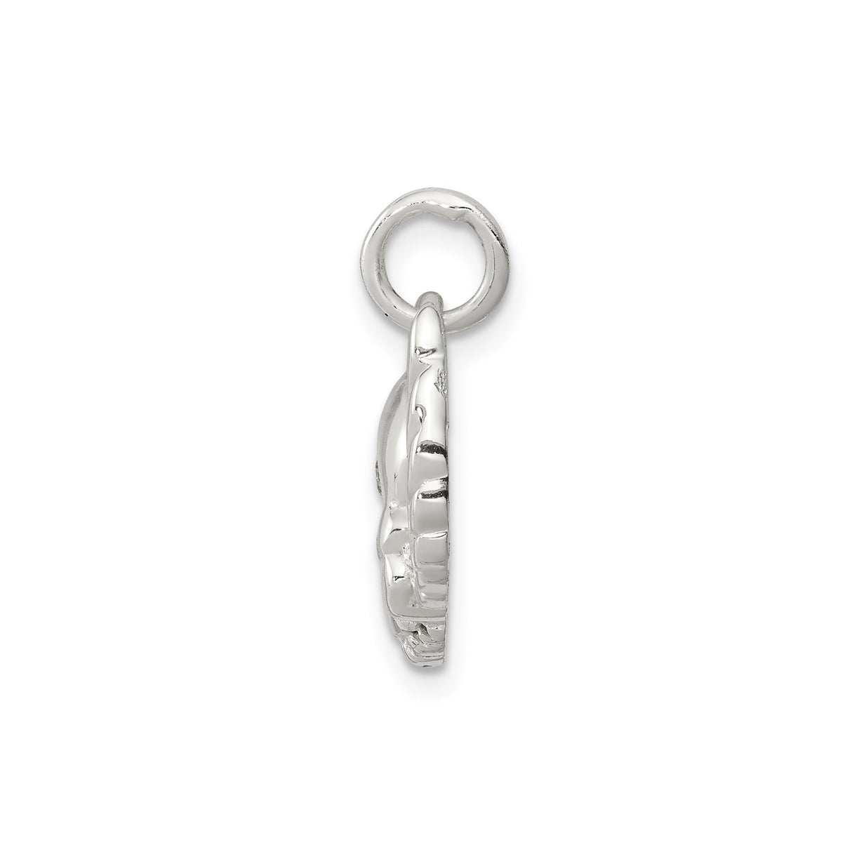 Sterling Silver Winged Skull Pendant with Cubic Zirconia, Gothic Biker Style for Men or Unisex