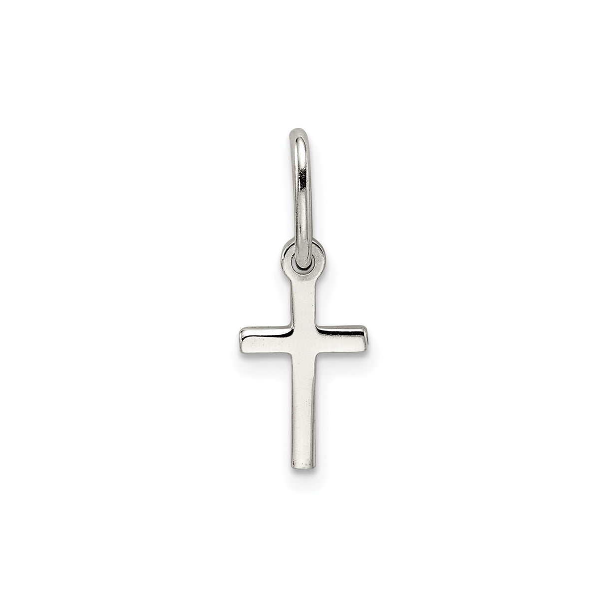 Sterling Silver Cross Pendant, Minimalist Unisex Design for Men and Women