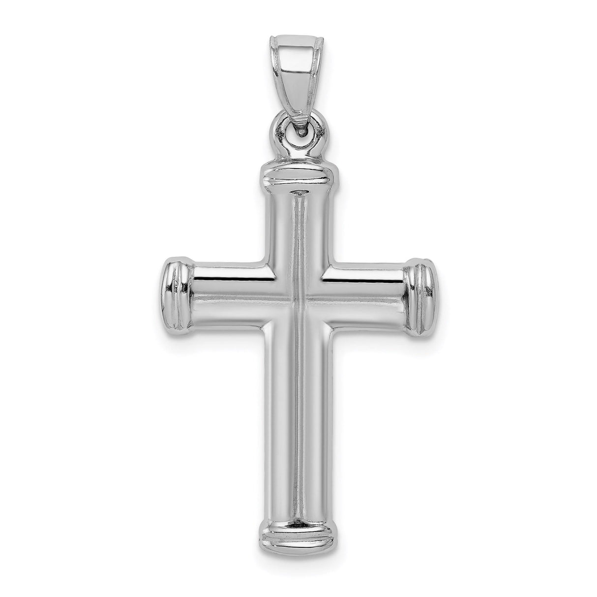 Sterling Silver Crucifix Cross Pendant with Jesus and Sacred Latin Design