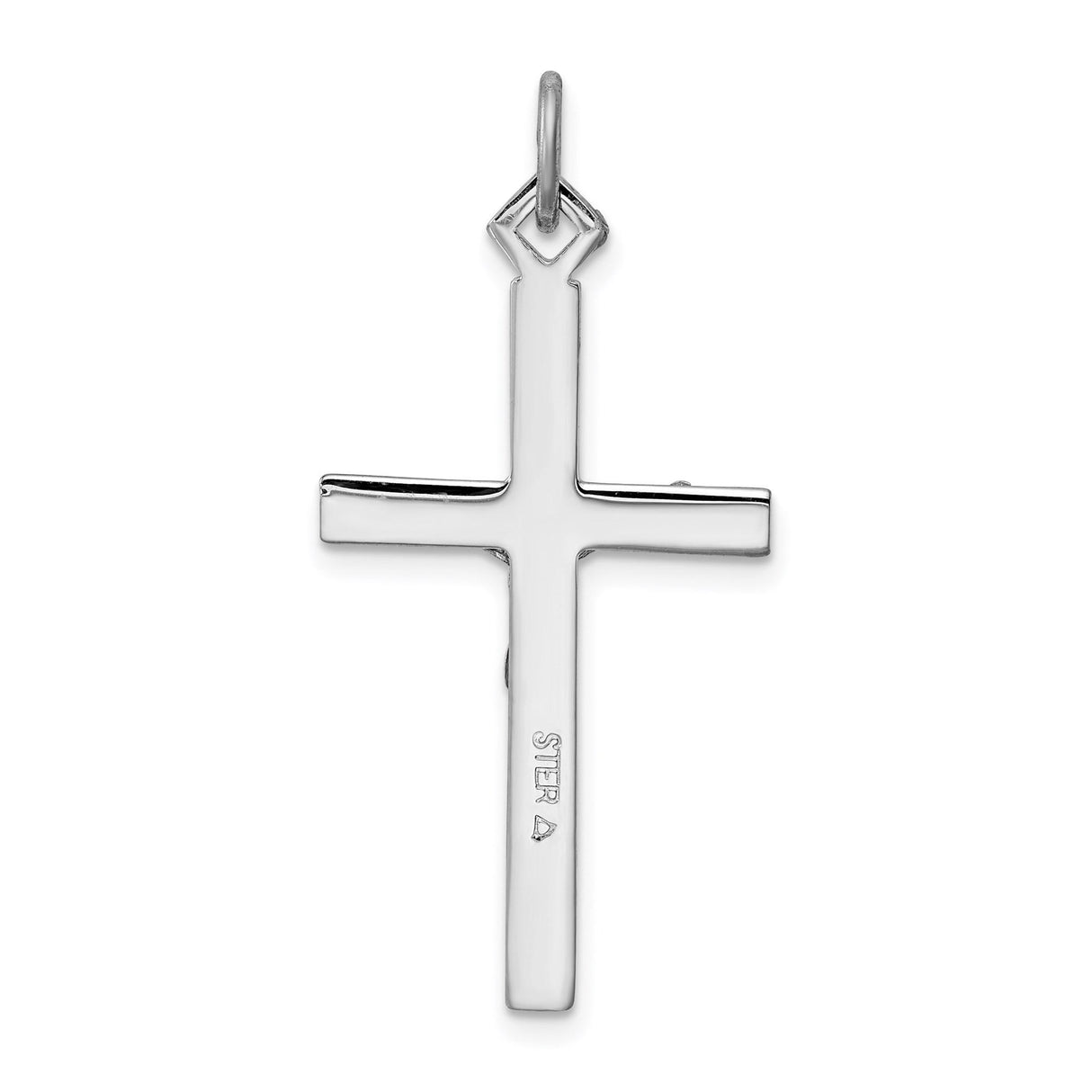 Sterling Silver Crucifix Cross Pendant with Realistic Christ Figure, Unisex Religious Jewelry