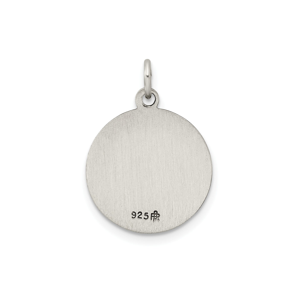 Sterling Silver Pendant, Divino Niño Jesús Yo Reinaré Religious Medallion, Catholic Christian Jewelry