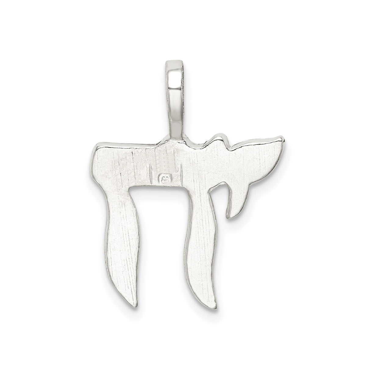 Sterling Silver Chai Pendant, Ornate Hebrew Life Symbol, Spiritual Jewish Jewelry for Women or Unisex Wear