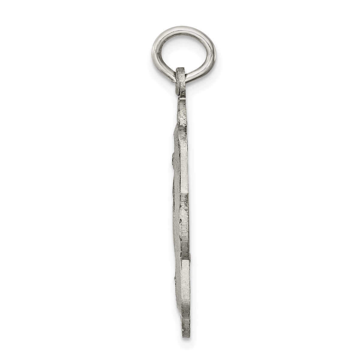 Sterling Silver Miraculous Medal Pendant Featuring Virgin Mary and 1830 Inscription