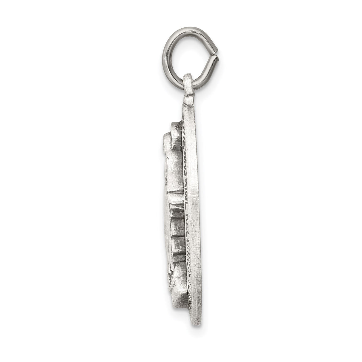 Sterling Silver Virgin Mary Miraculous Medal Pendant, Catholic Medallion for Women or Unisex