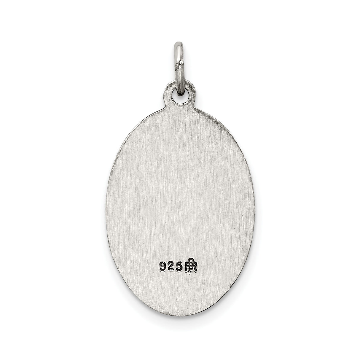 Sterling Silver Our Lady of Mount Carmel Medal Pendant, Catholic Devotional Jewelry for Women