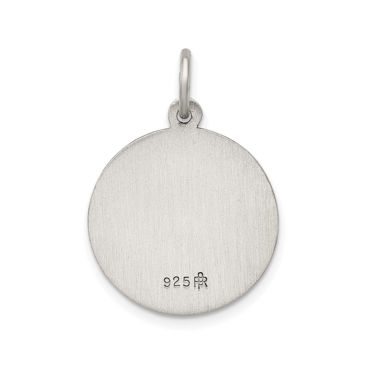 Sterling Silver Virgin Mary Pendant, Our Lady of Perpetual Help Medal with Pray for Us Inscription