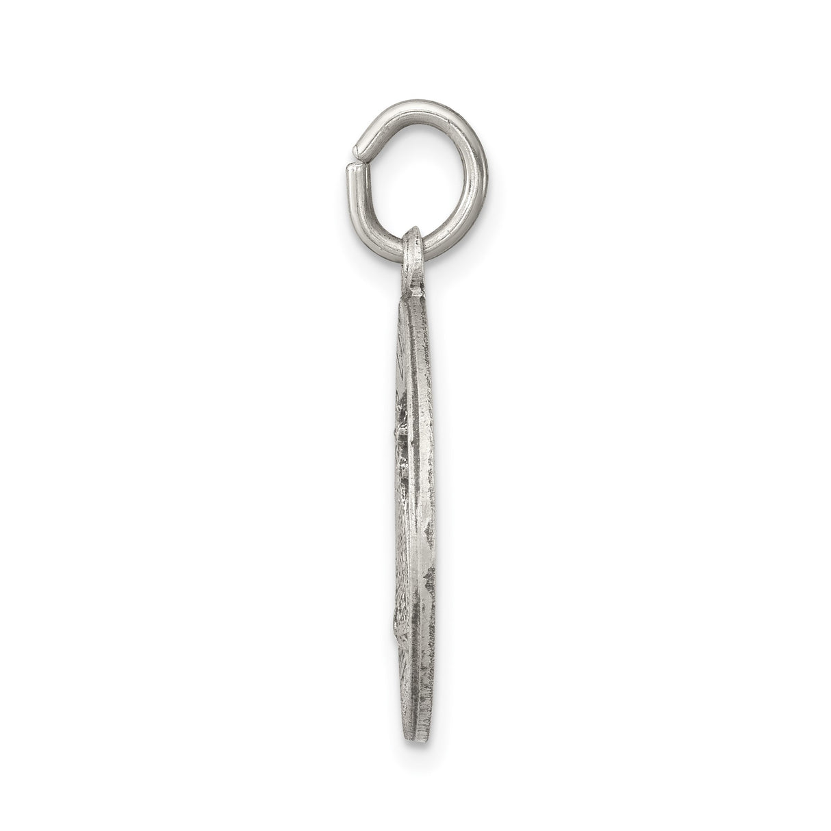 Sterling Silver Our Lady of Loreto Medal Pendant with Sunburst Design, Marian Catholic Charm