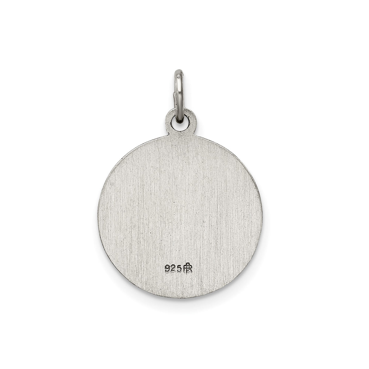 Sterling Silver Sacred Heart of Mary Pendant with Virgin Mary and Pierced Heart