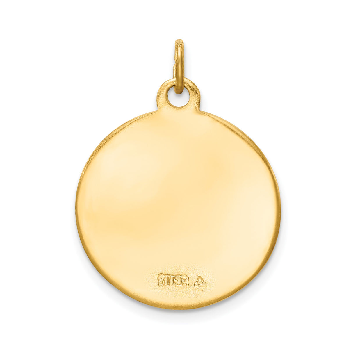 Sterling Silver Saint Christopher Enamel Pendant with Black Epoxy Detailing