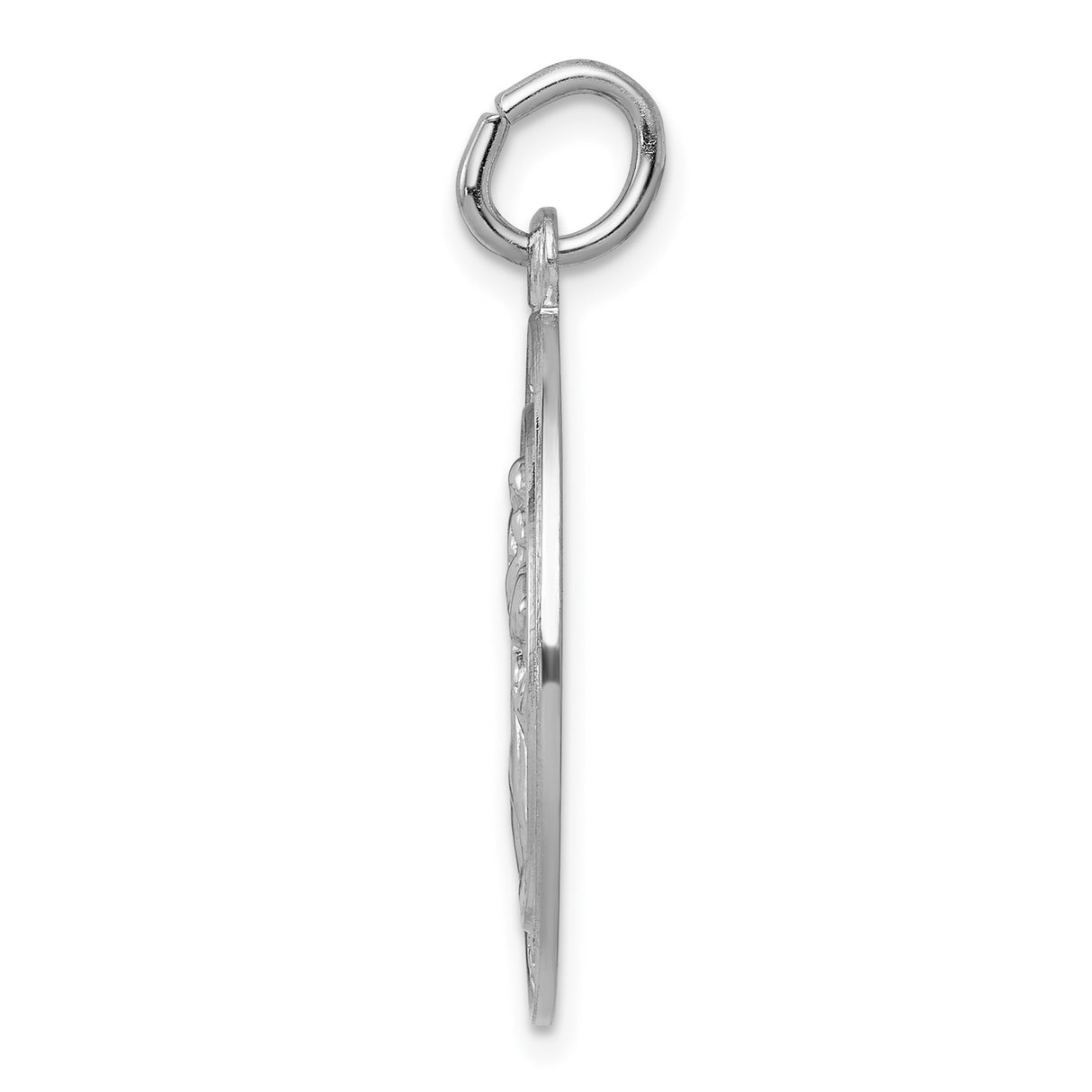 Sterling Silver Saint Christopher Pendant Medallion for Travel Protection and Faith Charm