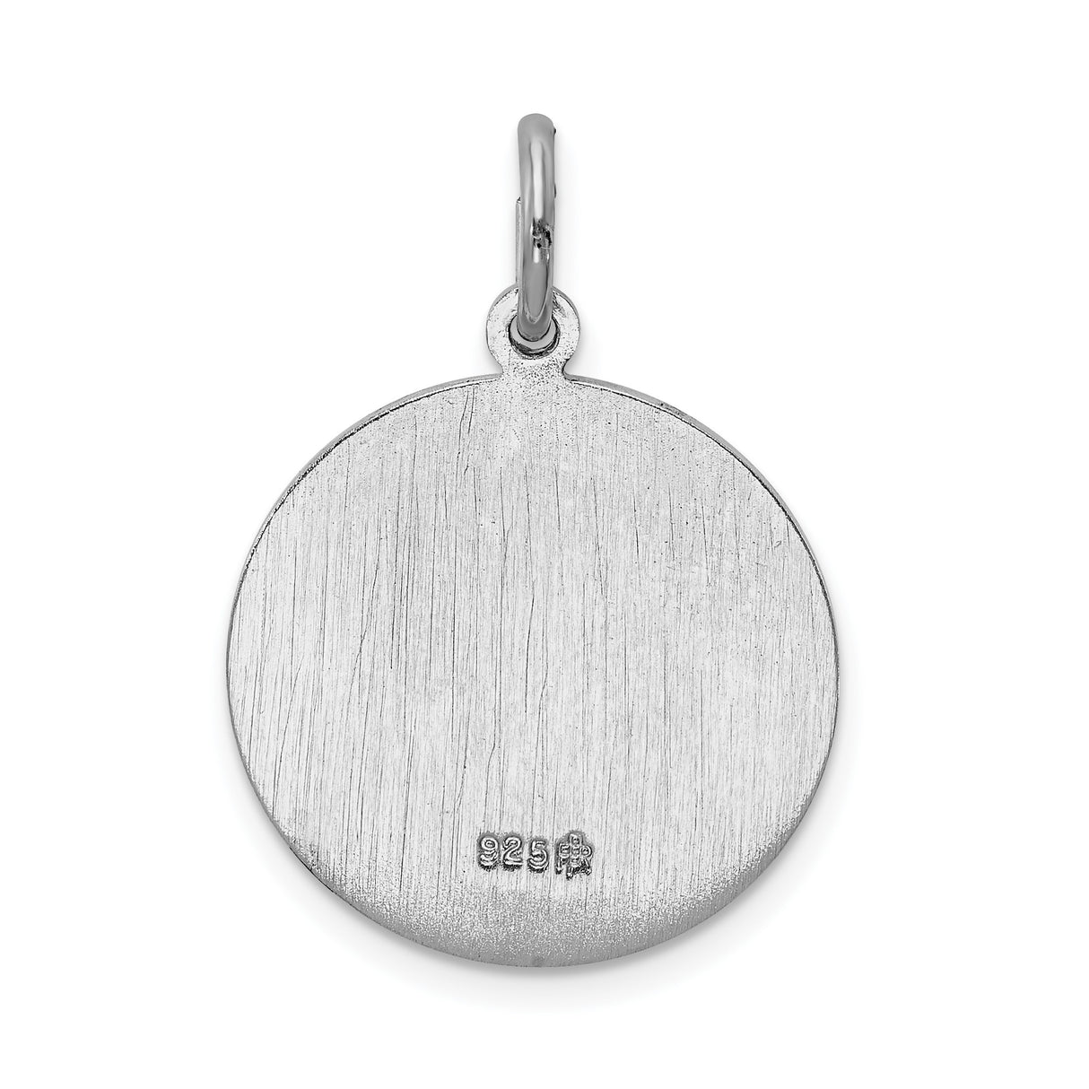 Sterling Silver Saint Christopher Pendant Medal for Protection and Travel Safety