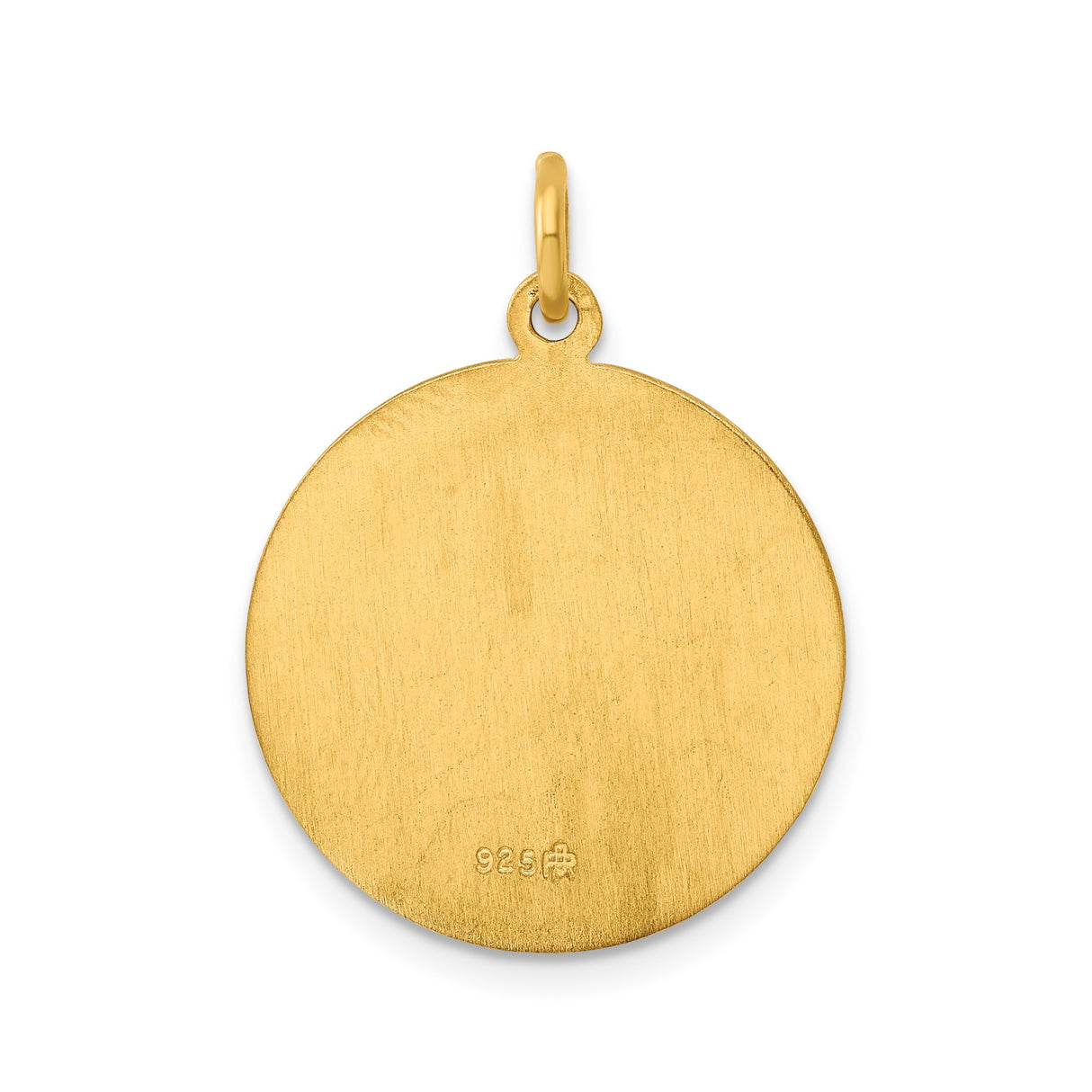 Sterling Silver Saint Christopher Medal Pendant, Religious Travel Protection Charm