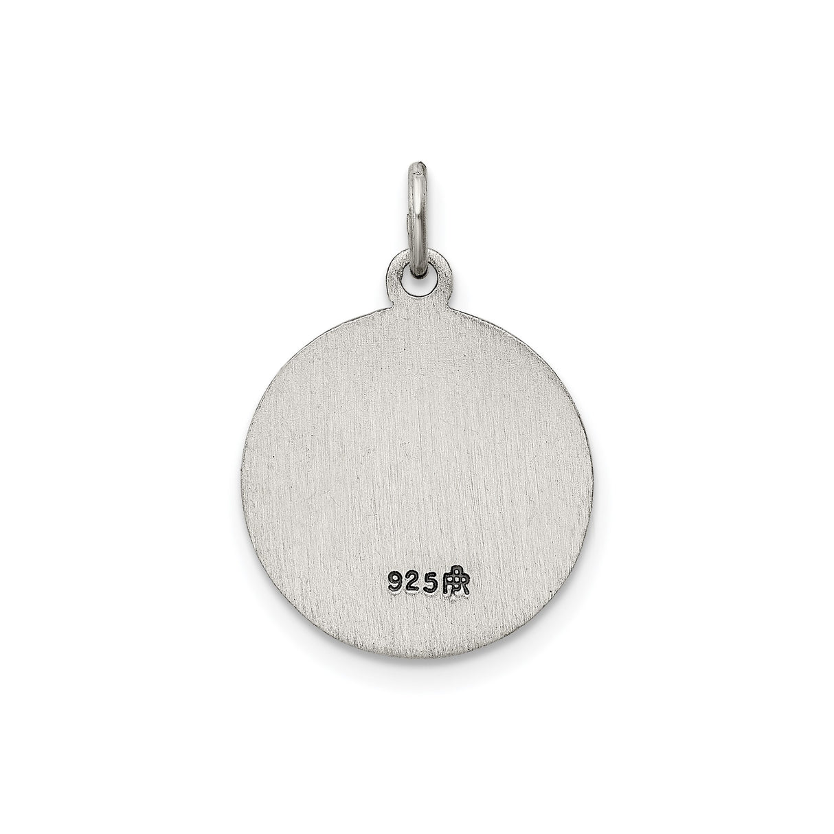 Sterling Silver St. Jude Thaddeus Pendant with Raised Image and Prayer Text