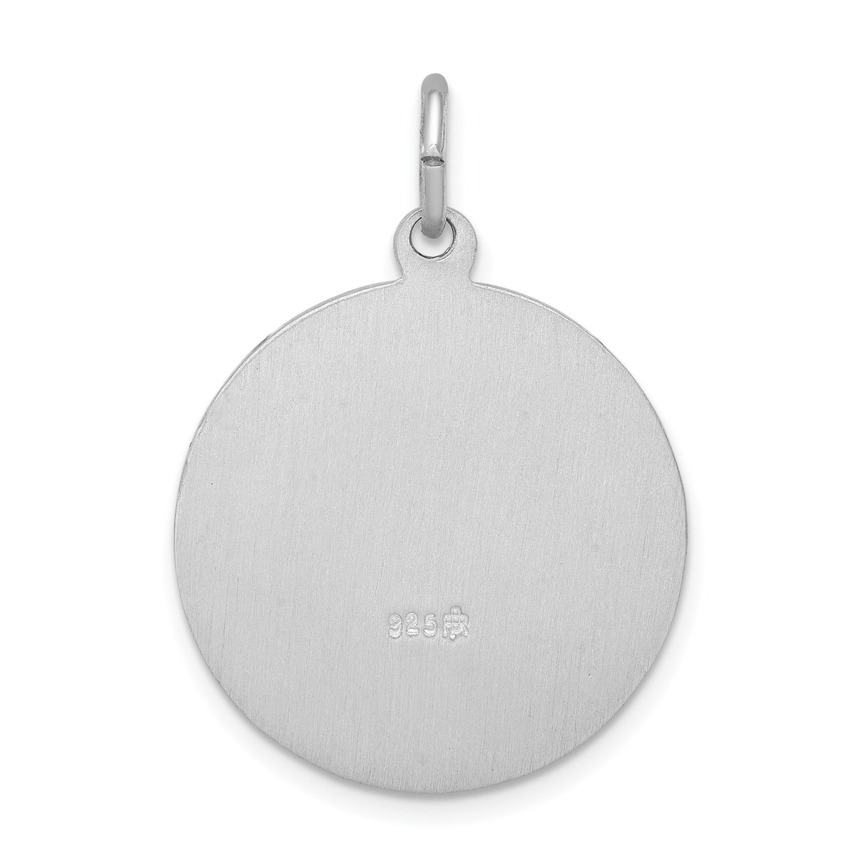 Sterling Silver Saint Anthony Medal Pendant with Pray for Us Inscription