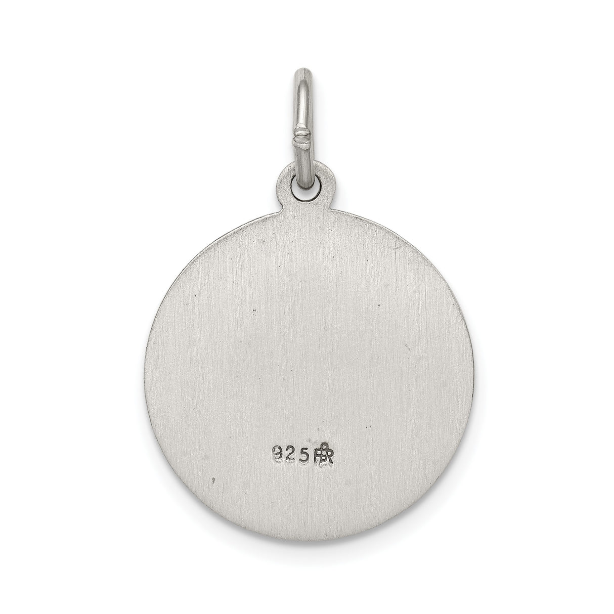 Sterling Silver Saint Anne Pendant Medal with Pray for Us Inscription Christian Charm