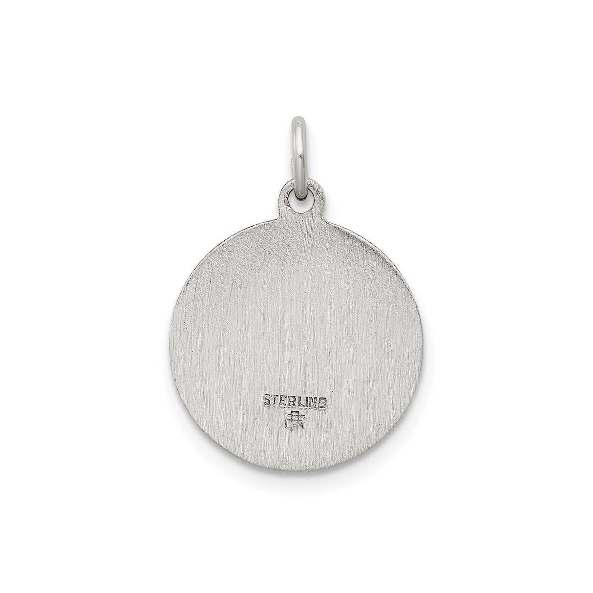 Sterling Silver Saint Francis Prayer Pendant, Catholic Religious Medal for Men and Women