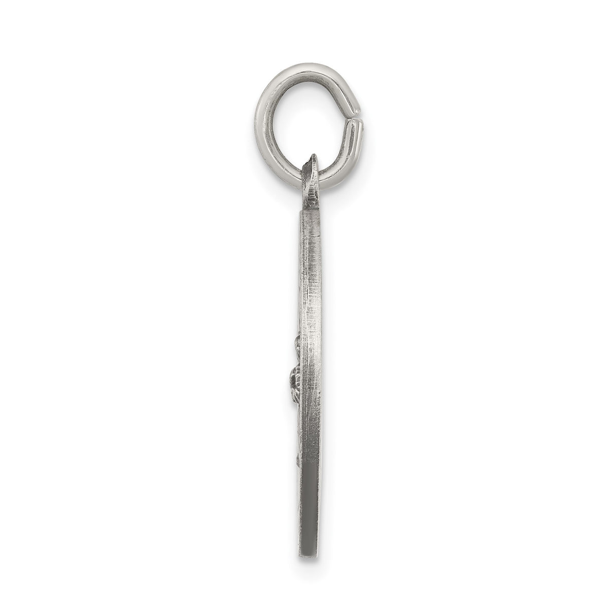 Sterling Silver Saint Francis Medal Pendant with Stigmata Scene and Prayer Inscription