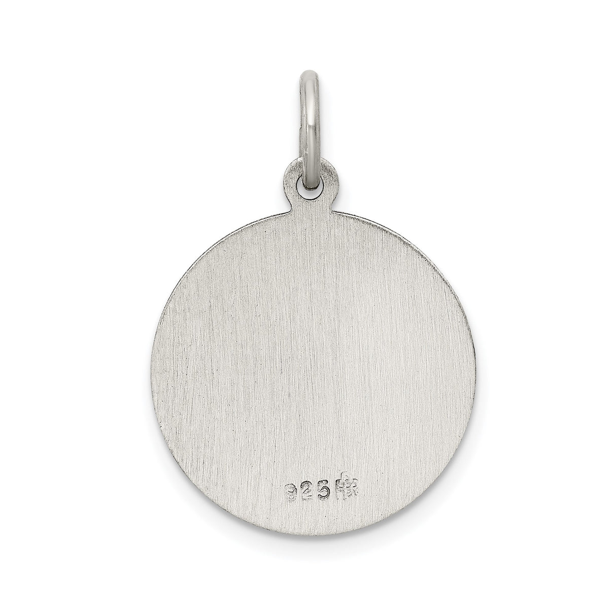 Sterling Silver Saint Francis Medal Pendant with Stigmata Scene and Prayer Inscription