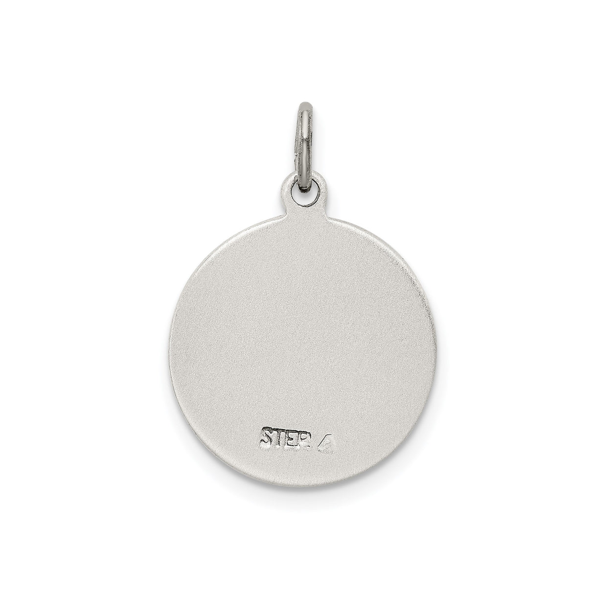 Sterling Silver Saint Francis of Assisi Medal Pendant, Catholic Devotional Jewelry