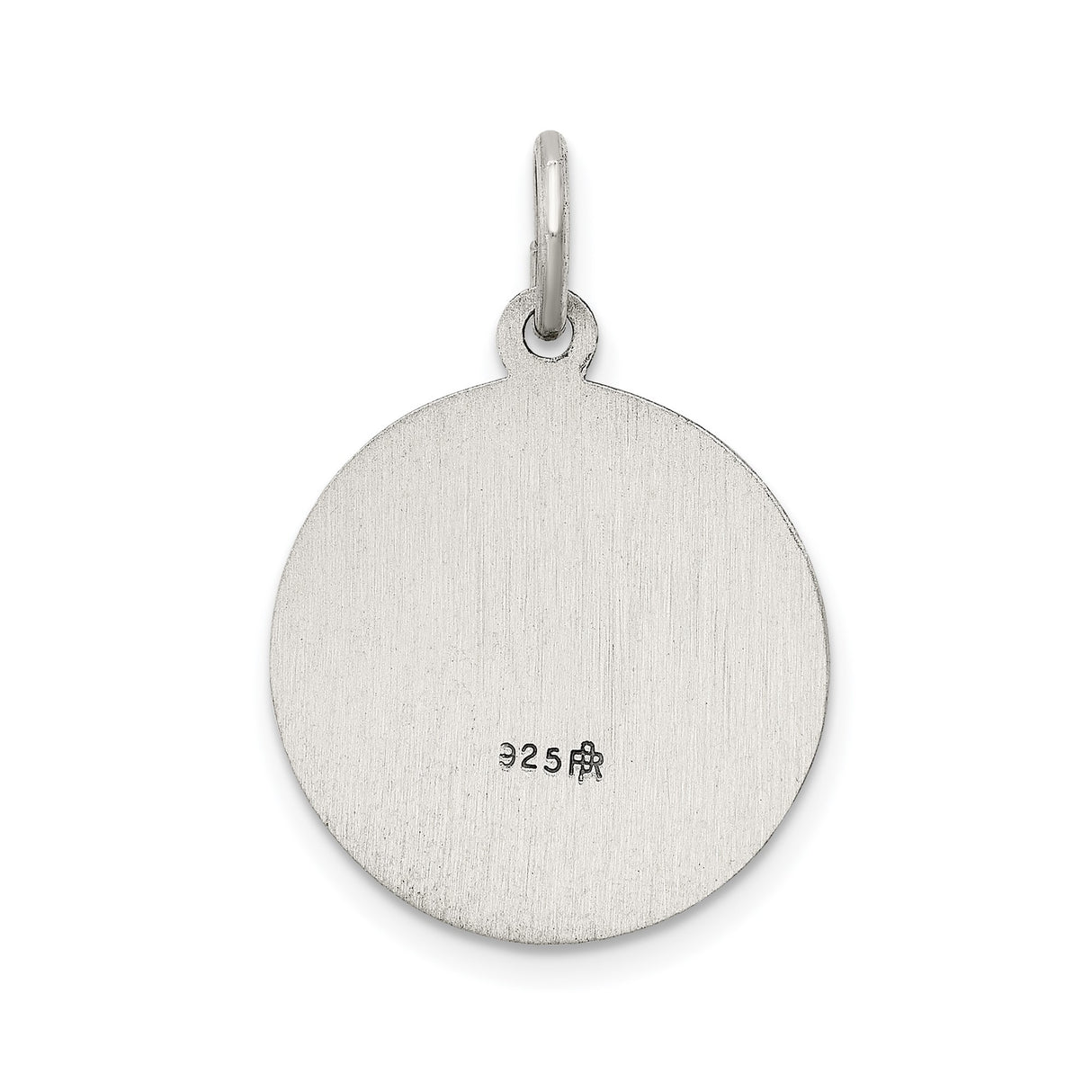 Sterling Silver Saint George Medal Pendant, Christian Dragon Slayer Charm