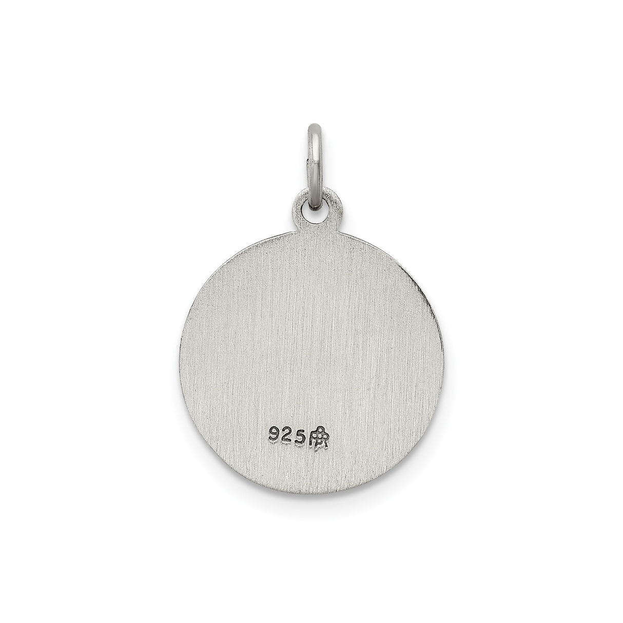 Sterling Silver Saint John Medal Pendant, Catholic Devotional Jewelry with Prayer Design