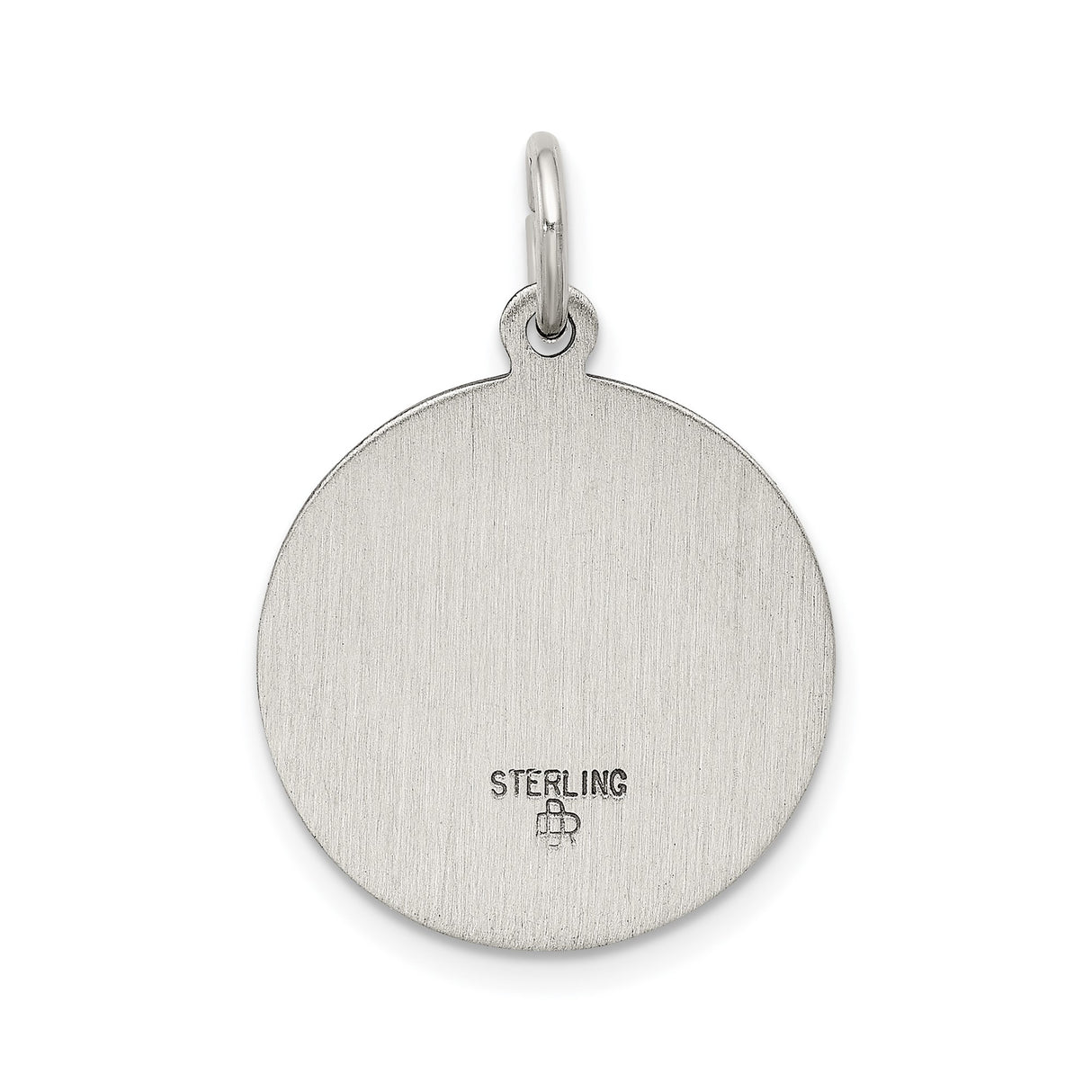 Sterling Silver Saint John the Baptist Pendant Medal with Rays and Cross Christian Charm